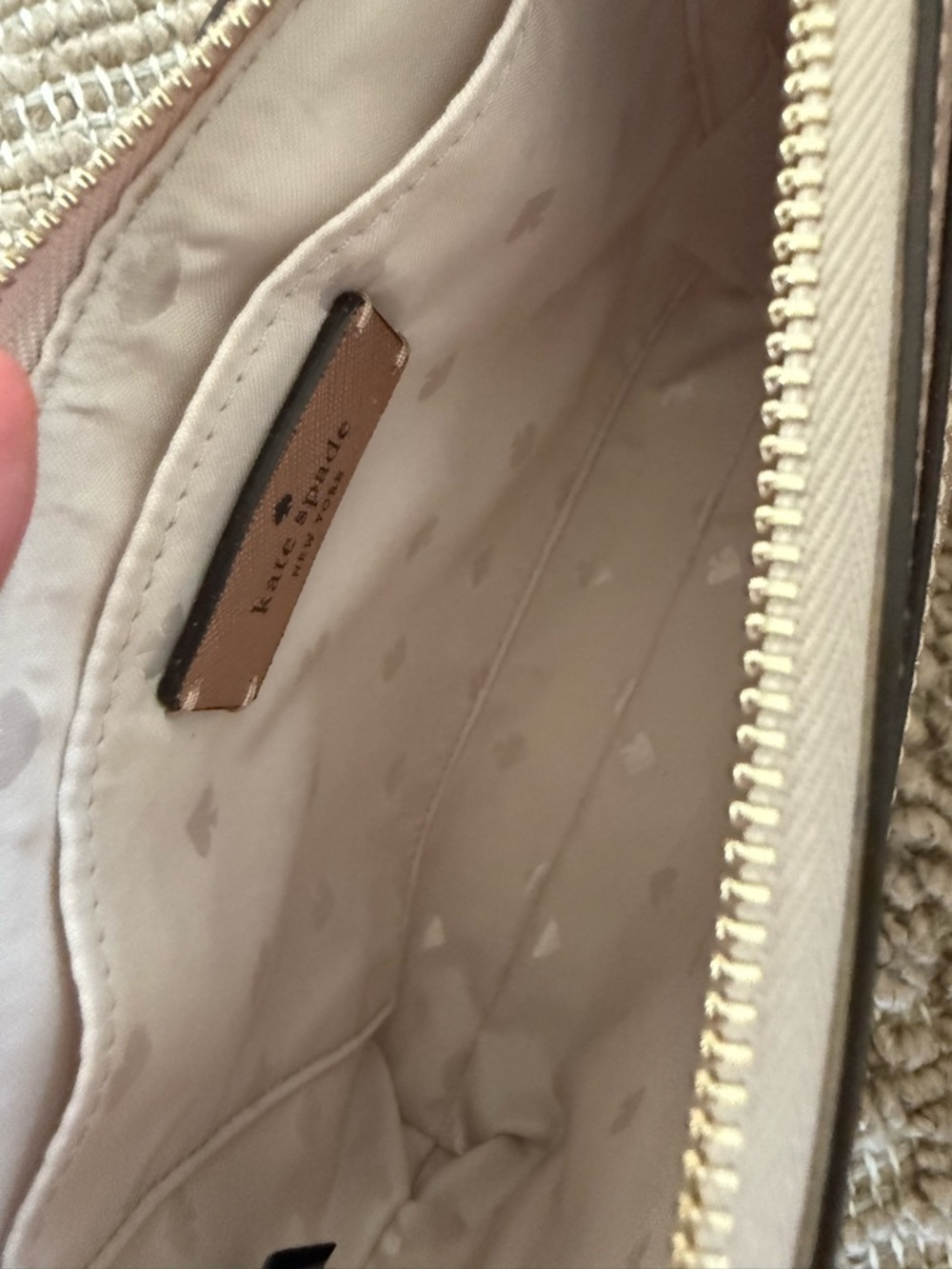 NWT Kate Spade New York Rose Gold Glitter Crossbody Bag - Picture 3 of 5